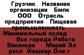 Грузчик › Название организации ­ Бмпк, ООО › Отрасль предприятия ­ Пищевая промышленность › Минимальный оклад ­ 20 000 - Все города Работа » Вакансии   . Марий Эл респ.,Йошкар-Ола г.